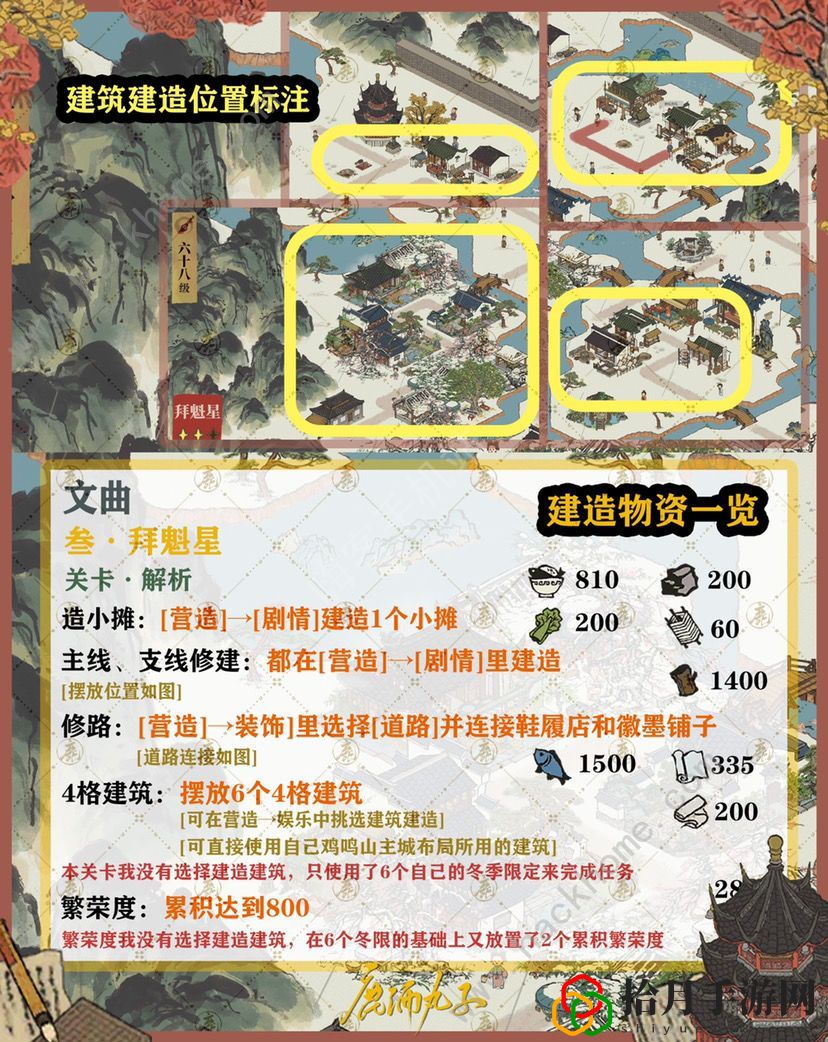 江南百景图文曲星宿限时关卡攻略 10月文曲星宿限时通关所需物资一览