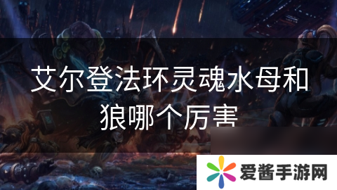 艾尔登法环灵魂水母和狼哪个厉害